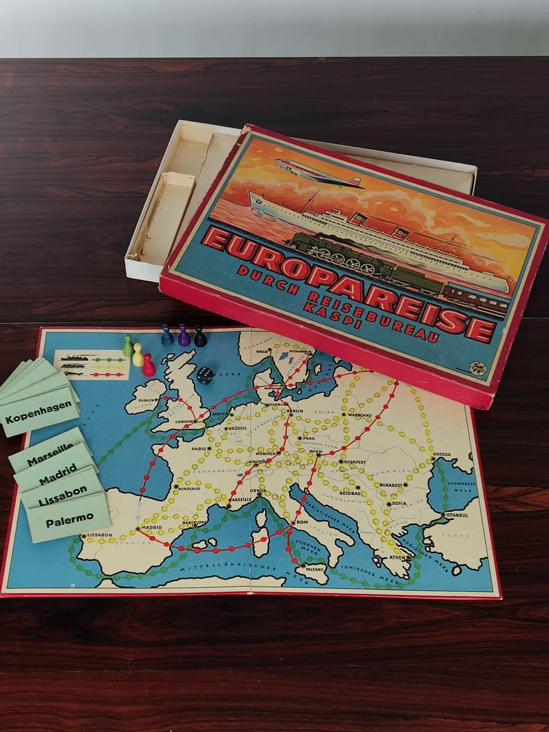 Europareise durch Reisebüreau KASPI - Gesellschaftsspiel - KASPI – Bild 1