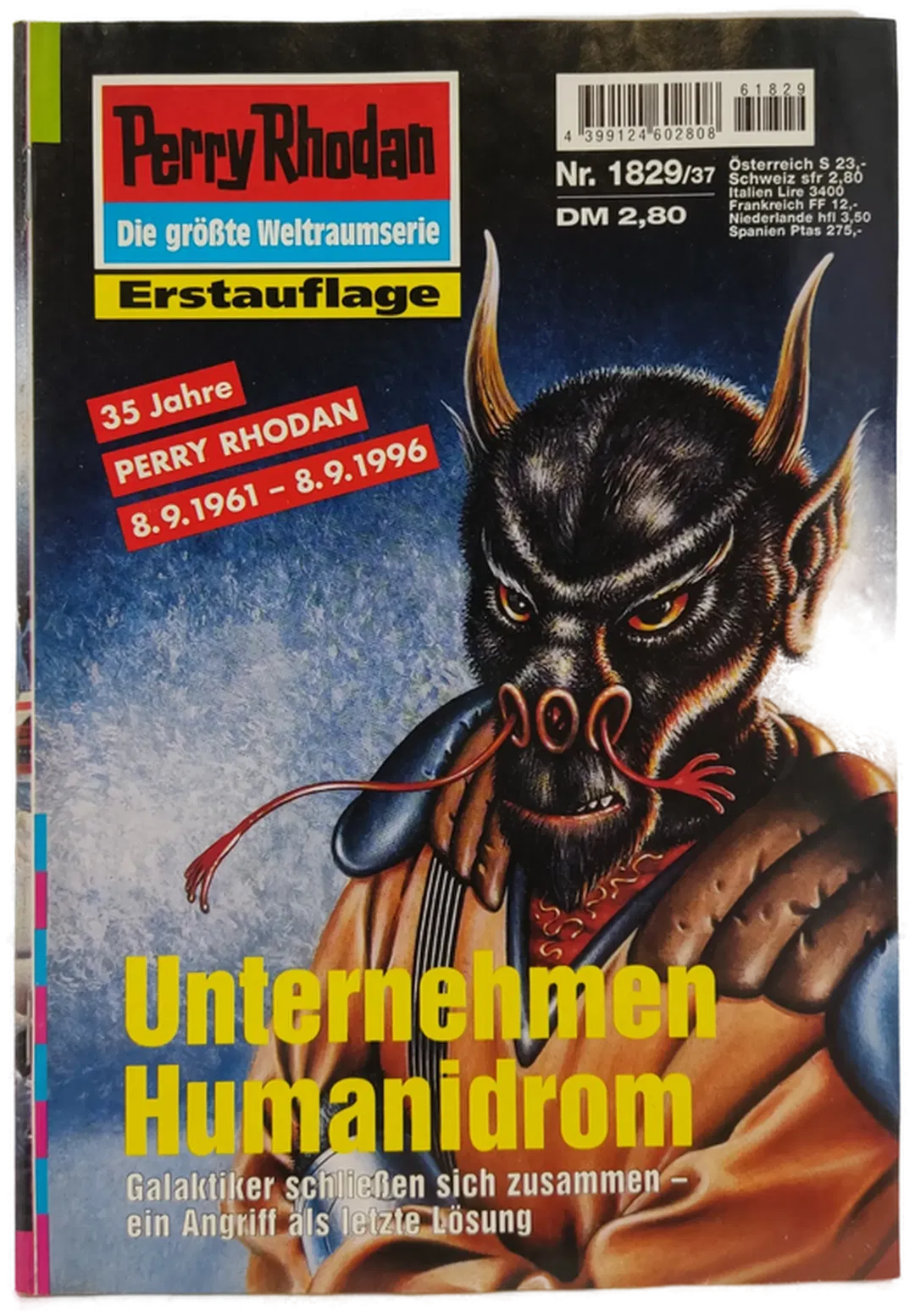 Romanheft Perry Rhodan Unternehmen Humanidrom Erstauflage Nr.1829 - Bild 1