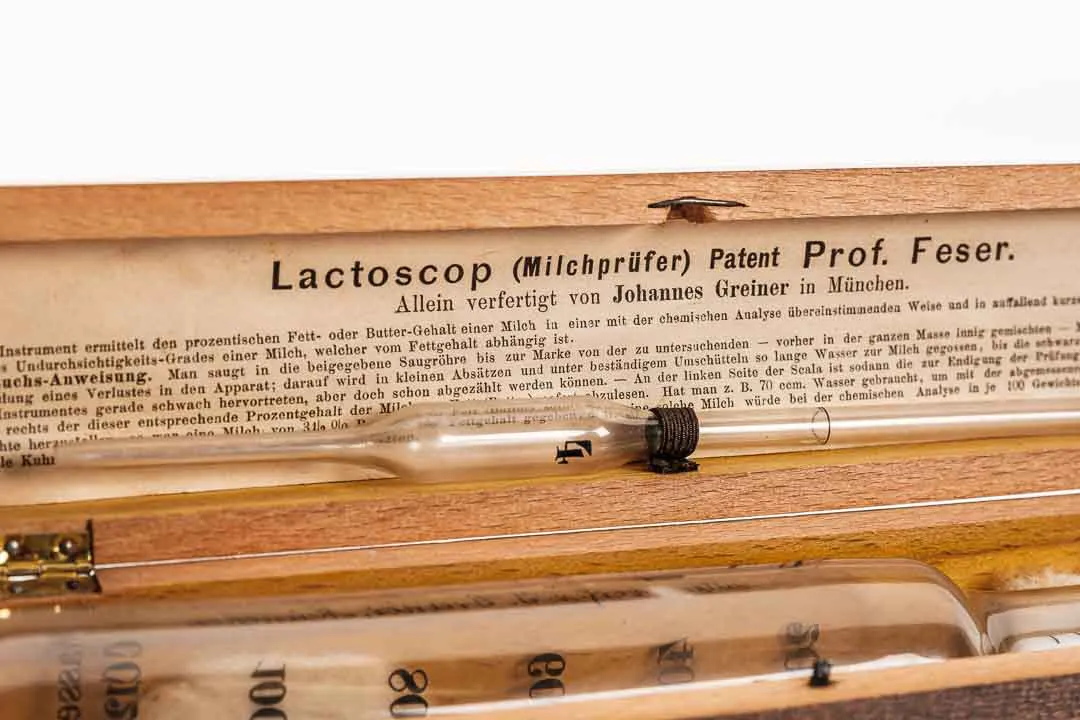 Lactoscop Milchprüfer Patent Prof. Feser komplett in Holzbox – Bild 4
