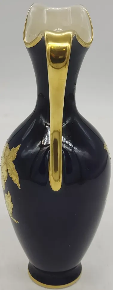 Echt Kobalt Bavaria Krug mit Gold Verzierung – Bild 3