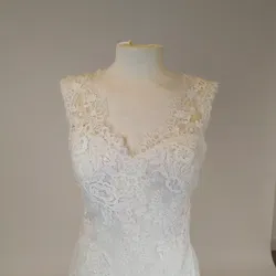 Pronovias Barcelona Brautkleid mit Schleppe - D36 / 100% Polyester - Bild 2