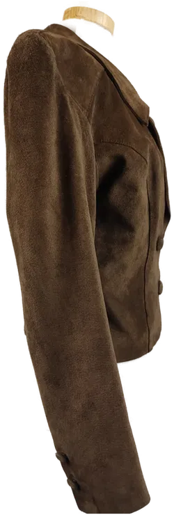 Imperio del Antilope / Kurze Vintage-Rauhlederjacke / braun - S/36 - Bild 3