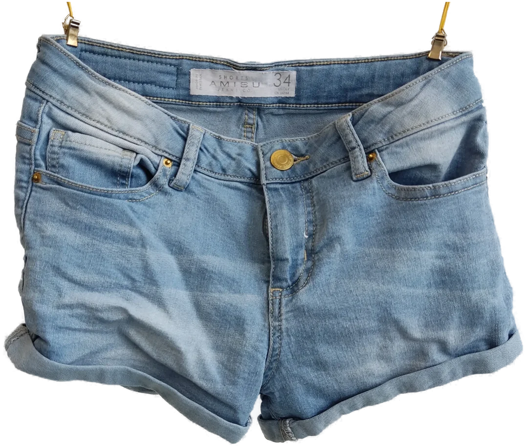 AMISU Damenshorts blau -  Gr. 34 – Bild 1