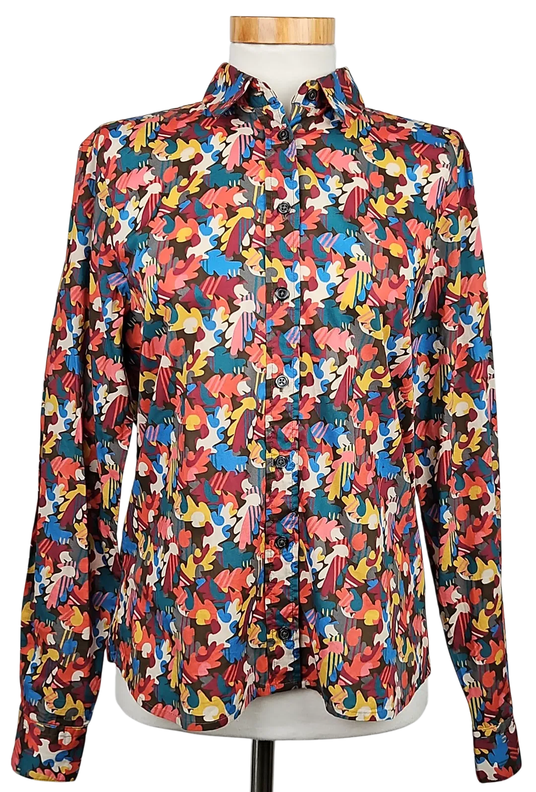 Dantendorfer Damen Leinen Bluse, multicolor - Gr. XS  - Bild 1