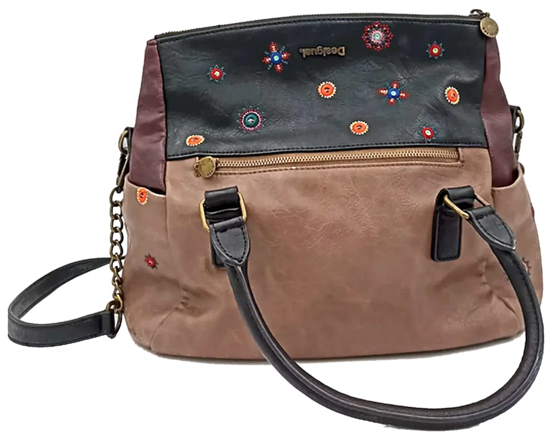 Desigual Damen Handtasche / Umhängetasche Blumenmuster – Bild 3