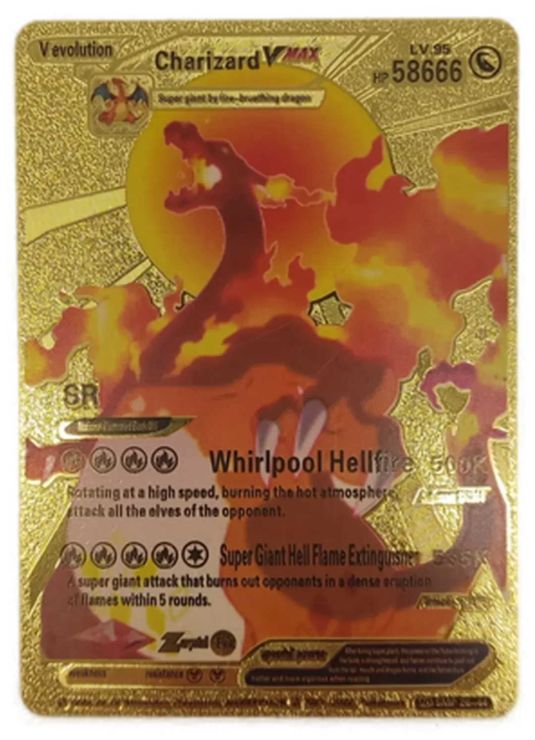 Pokémon Sammelkarte Goldfolie V evolution Charizard Vmax - Bild 1