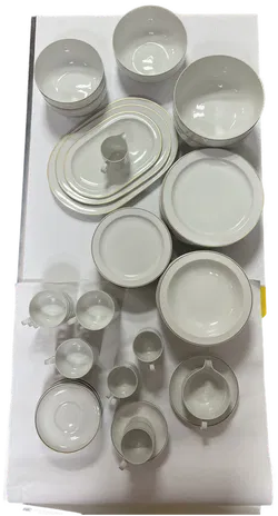 ROSENTHAL Tafelservice 75-teilig weiß mit Goldrand Studio Line - Bild 2