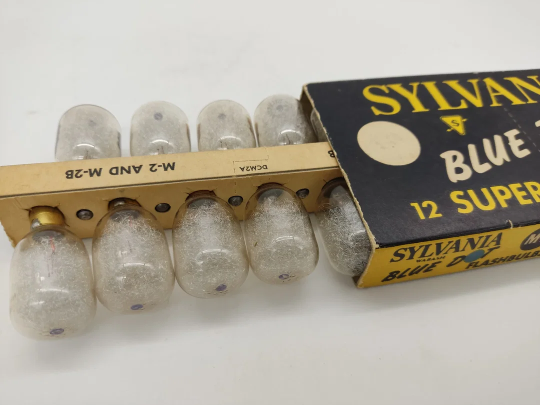 12er Pack Sylvania Blue Dot Nr. M-2 Superflash Blitzlampen originalverpackt – Bild 2