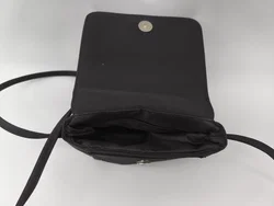 Papillon, schwarze Umhängetasche, Crossbody Bag, Stoff/Nylon – Vorschau 4