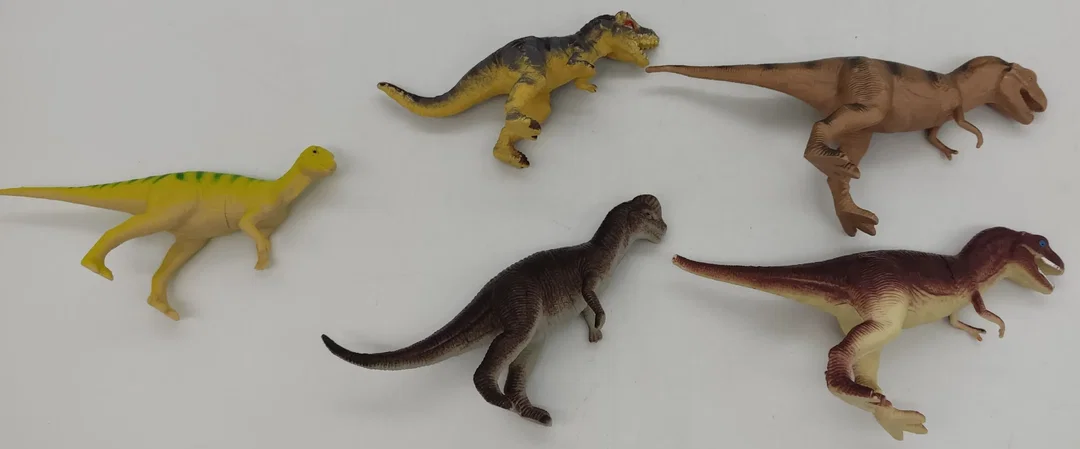 Dinosaurier Figuren 2 Beiner Konvolut 5 Stück – Bild 4