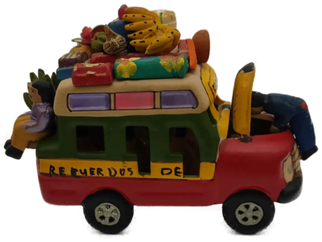 Keramik Chiva-Bus 'Colombia'  |  Handbemalt Folklore - Bild 4