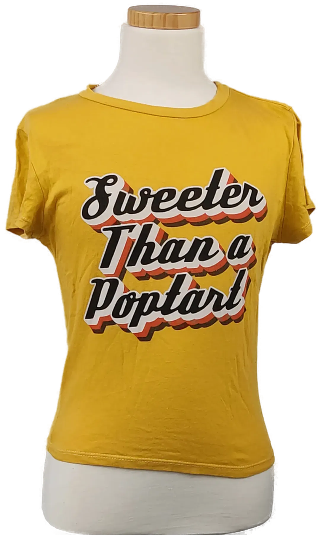 FASHION NOVA Kinder T-Shirt mit Aufdruck gelb - Gr. 111-116 - Bild 4