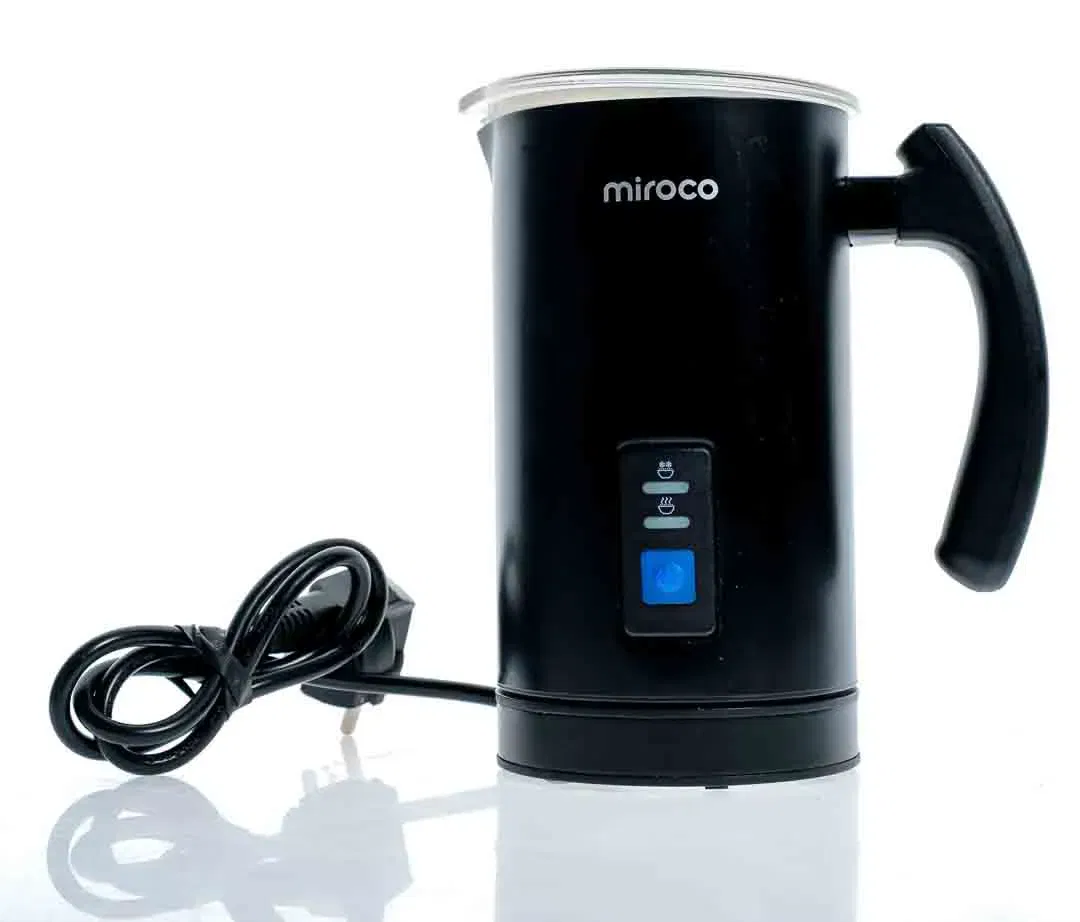 Miroco Elektrischer Milchaufschäumer Schwarz mit Heizfunktion - Bild 1