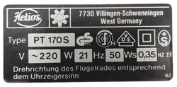 Helios Vintage Tischventilator – Retro Design, 220V, mit Originalverpackung - Bild 5