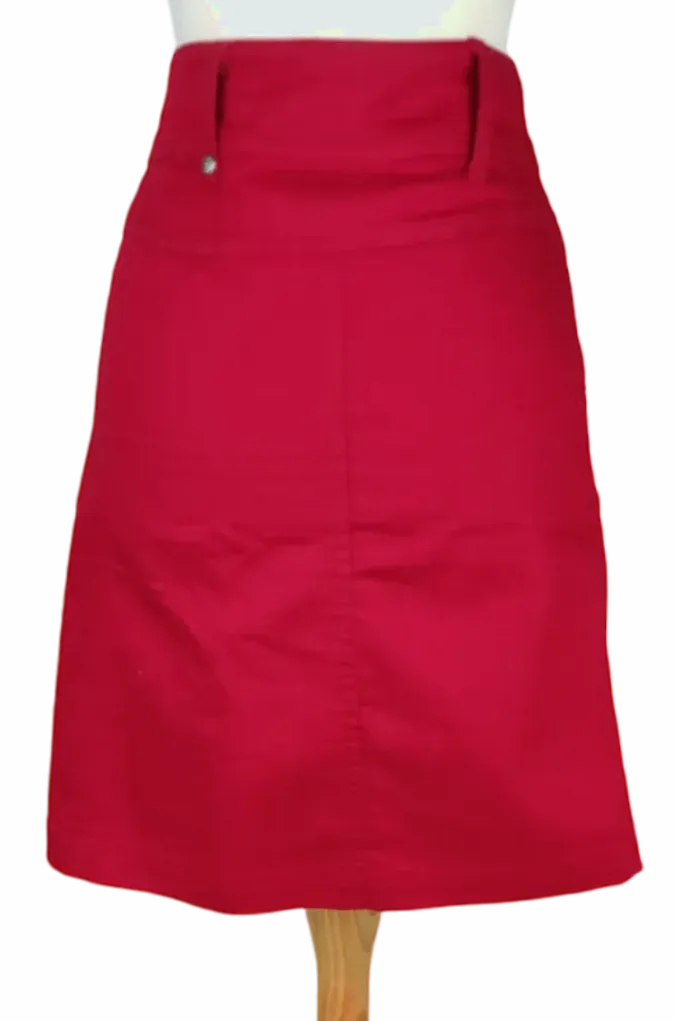 Zero Damen Midirock, rot - Gr. 36 – Bild 2