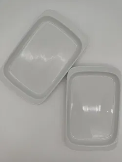 Lilienporzellan Eckiger Teller weiß - 2 Stück - Bild 8