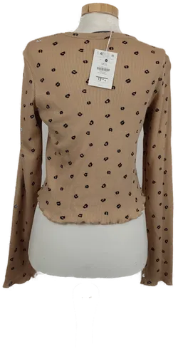 Bershka Damen Shirt Beige Gr. M - Bild 2