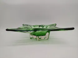 Große grüne Glasschale im Murano-Stil - Bild 3