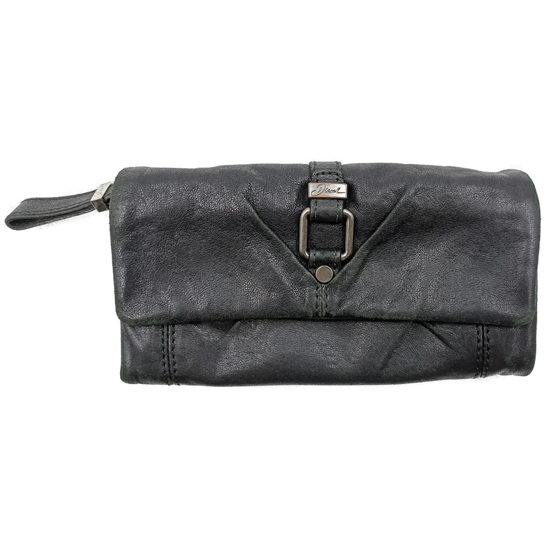 Diesel Damen Lederbrieftasche schwarz – Bild 1