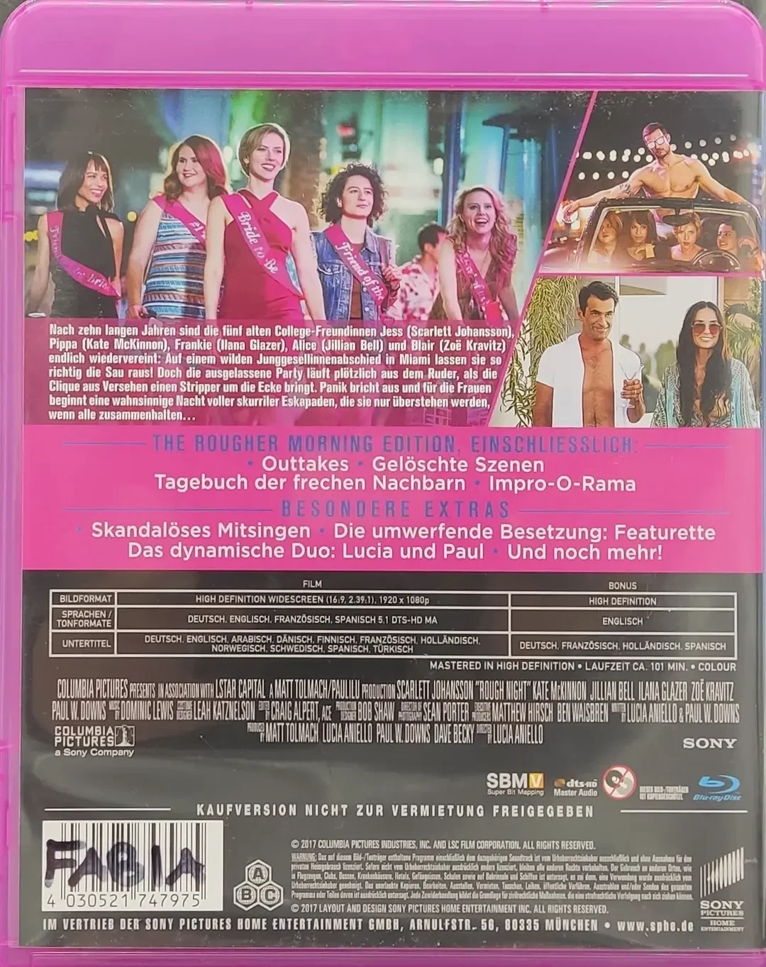 Blu-Ray "Girls` Night out" mit Scarlett Johansson, Kate McKinnon, Juillan Bell und ......  – Bild 2