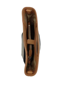 Max V. Koenig Damen Lederhandtasche, marine/weiß/creme - Höhe ca. 22 cm  - Bild 3