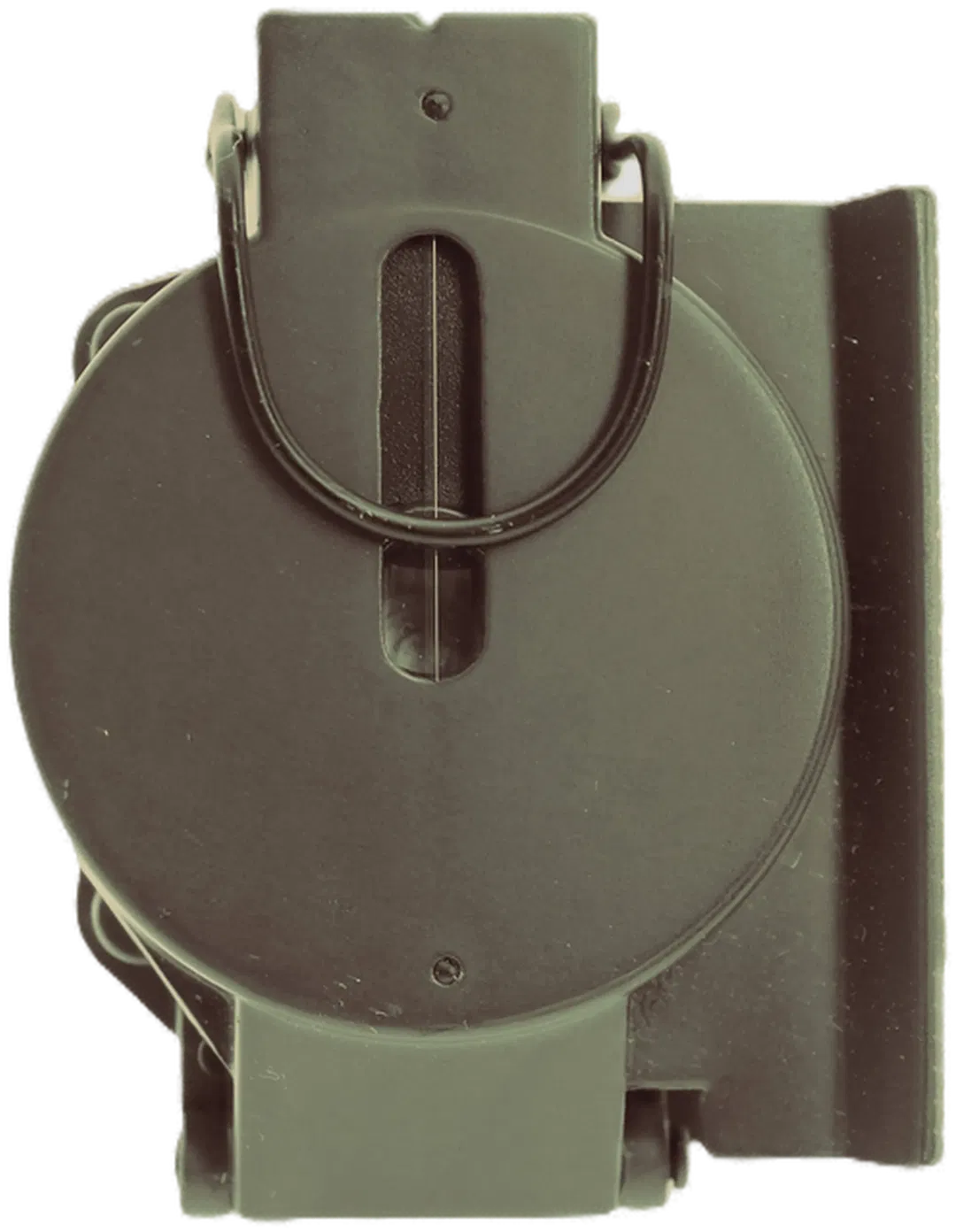 Militär-Kompass – Klappkompass mit Peilung & Lineal, ca. 7,5 cm, olivgrün - Bild 1