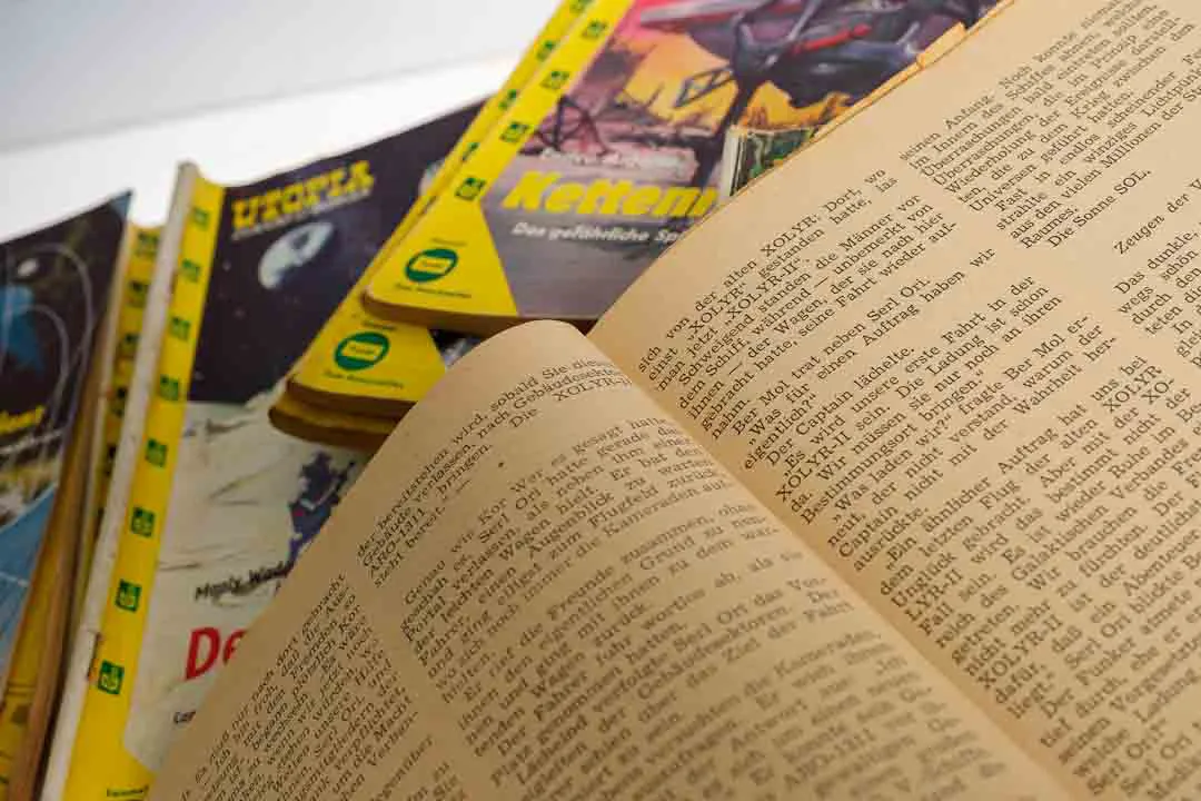 Vintage Pulp Fiction: Eine UTOPISCHE-Vintage-Kiste: UTOPIA Zukunftsromane – 63 Hefte + 19 Großbände (Erich Pabel Verlag) – Bild 2
