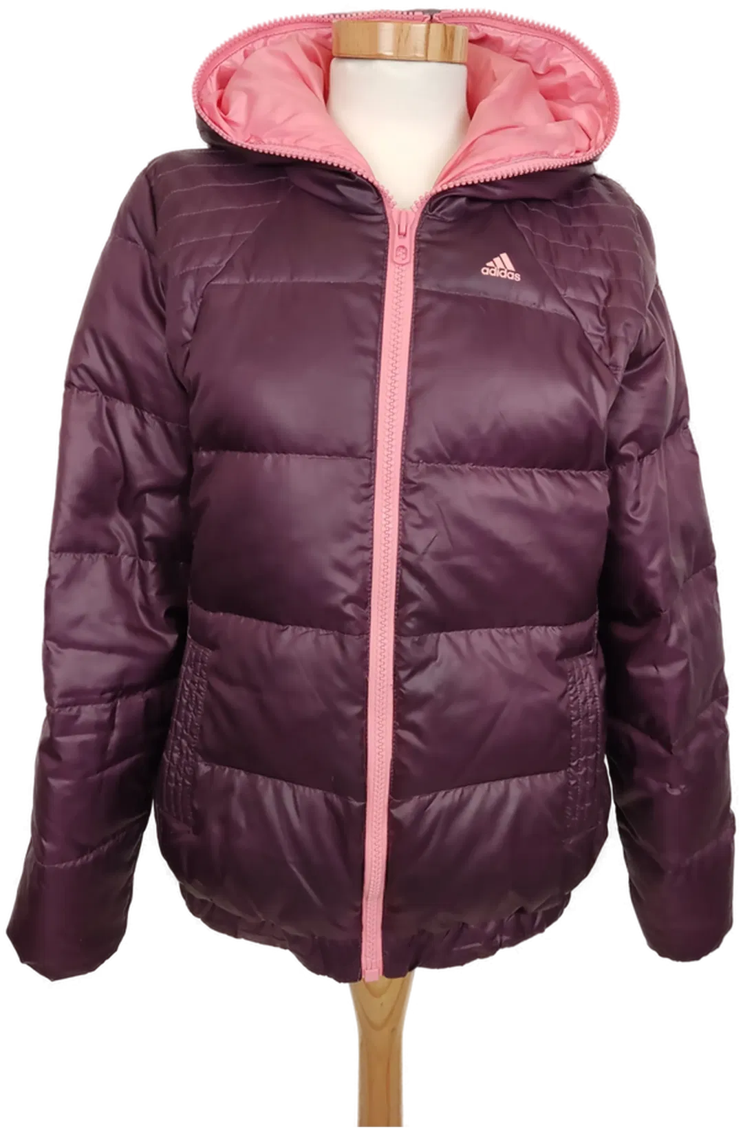 Adidas Damen Steppjacke aubergine Gr. 34-36 - Bild 1