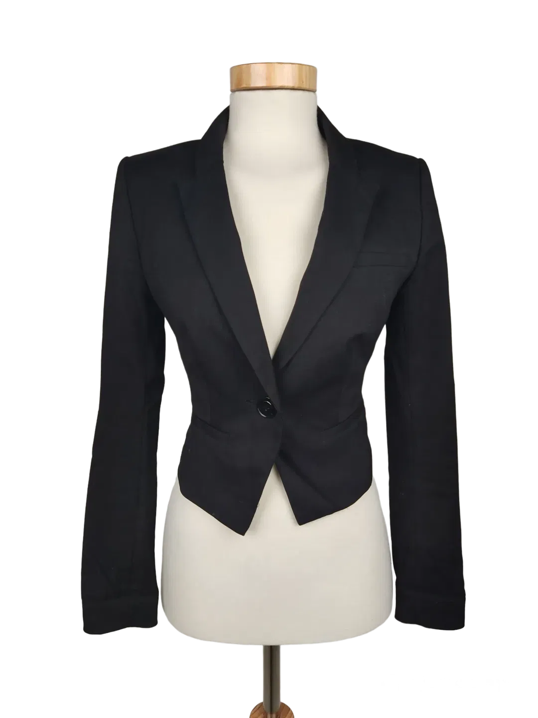 H&M Damen Blazer, schwarz - Gr. XXS  - Bild 1