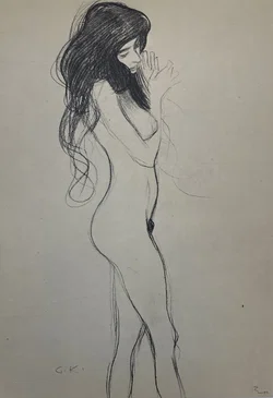 Gustav Klimt Zeichnungen 1 Sammelmappe mit Drucken 1980 - Bild 14
