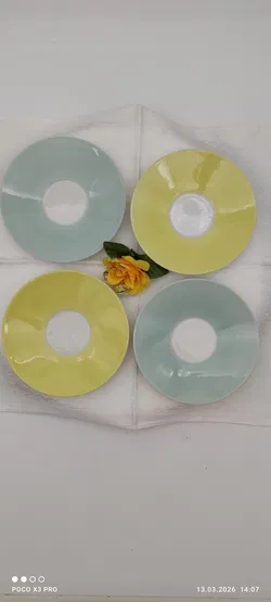 Lilien Porzellan Untersetzer 4er | Charmant Gebraucht - Bild 3