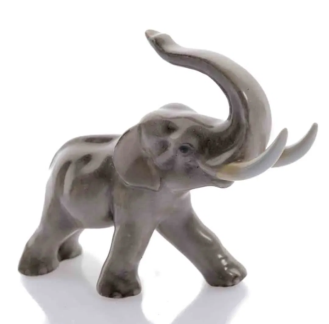 Herend Elefant Porzellan, blaue Marke (Fus) - Bild 1