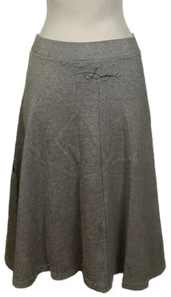 Desigual Damen Midirock grau gemustert Gr. S - Bild 2