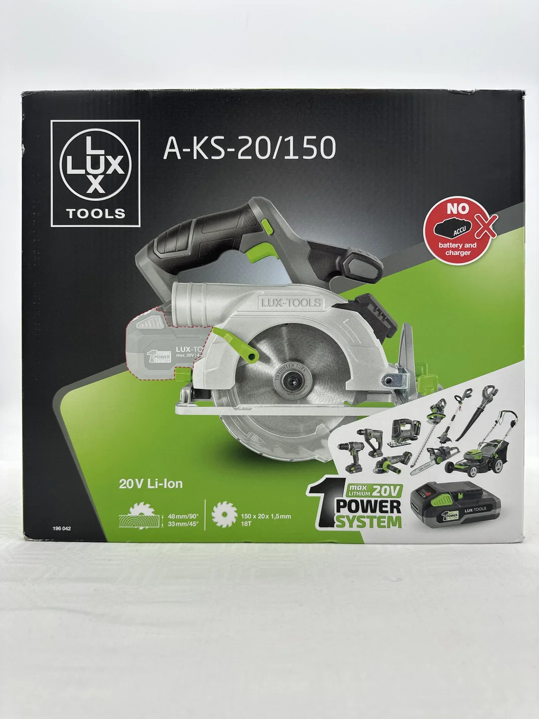 Lux Tools Akku Handkreissäge 1 Power System A-KS-20/150 - Bild 1