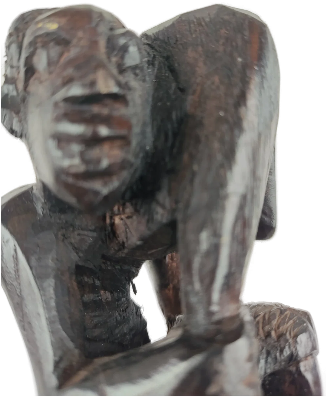 Makonde Lebensbaum Ebenholzfigur schwarz - 111 cm – Bild 5