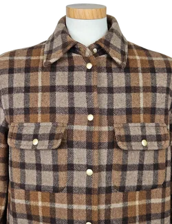 Marco O'Polo Herren Hemdjacke, braun - Gr. S - Bild 5