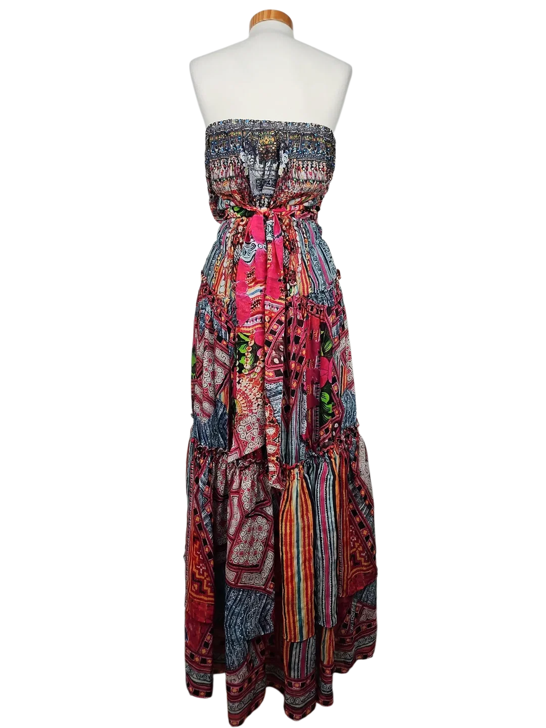 Camilla Damen Kleid (Seide), multicolor - Gr. M – Bild 3