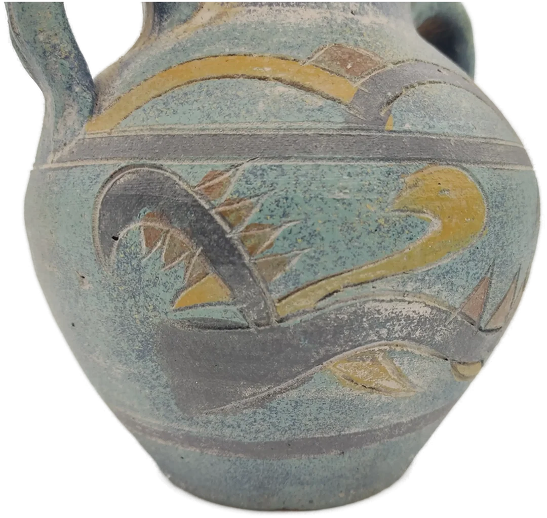 Blumenvase aus Ton ca. 20 cm – Bild 2