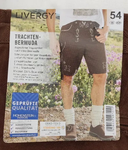 Livergy - Herren Trachten-Bermuda Gr. 54 – Bild 3