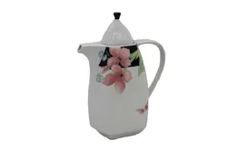  Kaffeeservice mit Blütendekor, 21-teilig, Porzellan - Bild 2