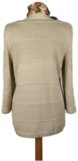 Bonita Damenpullover Beige Mit Schal | Wolle & Wärme - Bild 3