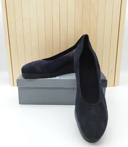 Arche Pumps Keilabsatz Leder Gr.41 Nachtblau | Business & Party