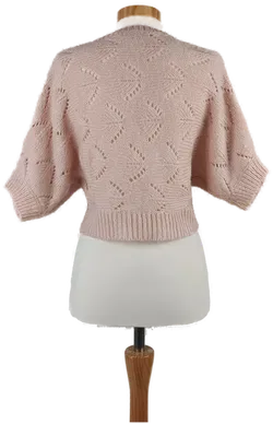 Damen Kurzarm Jäckchen Rosa - Gr. XS/34 - Bild 3