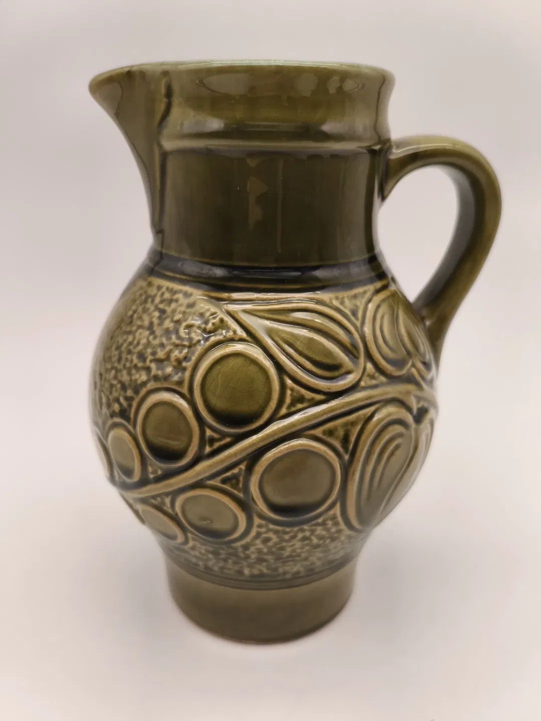 Keramikkrug mit 3 Bechern, rustikal, Landhaus - Bild 1