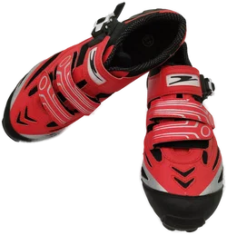 Gebrauchte rote Rennradschuhe - Gr. 43 - Bild 2