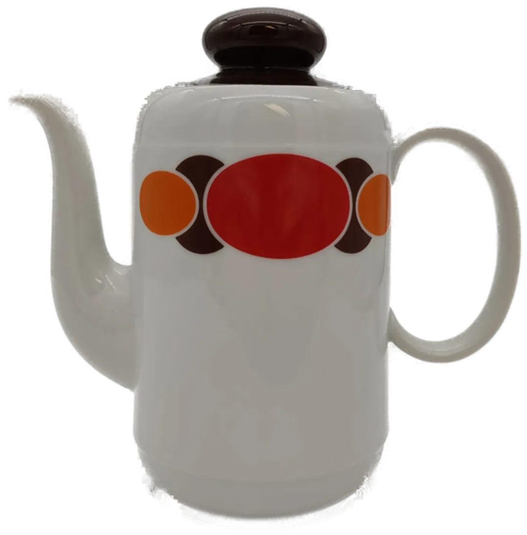 Seltmann Weiden Porzellan Kaffeekanne Weiß Retro - Bild 1
