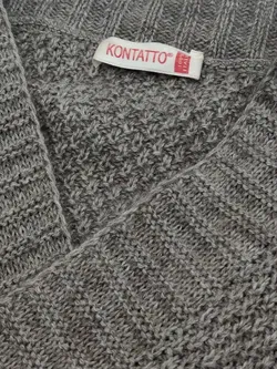 Kontatto Damen Strickjacke, taupe - Gr. S - Bild 4