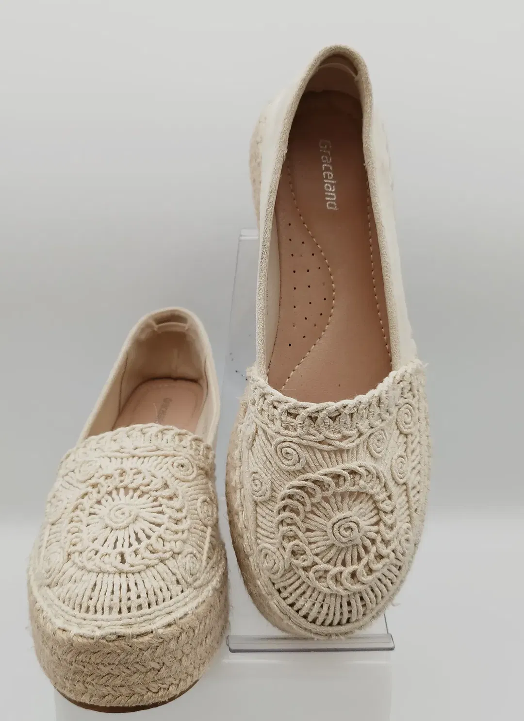 Graceland Damen Espadrilles Beige, Gr.38 | Leichter Sommerlook - Bild 4