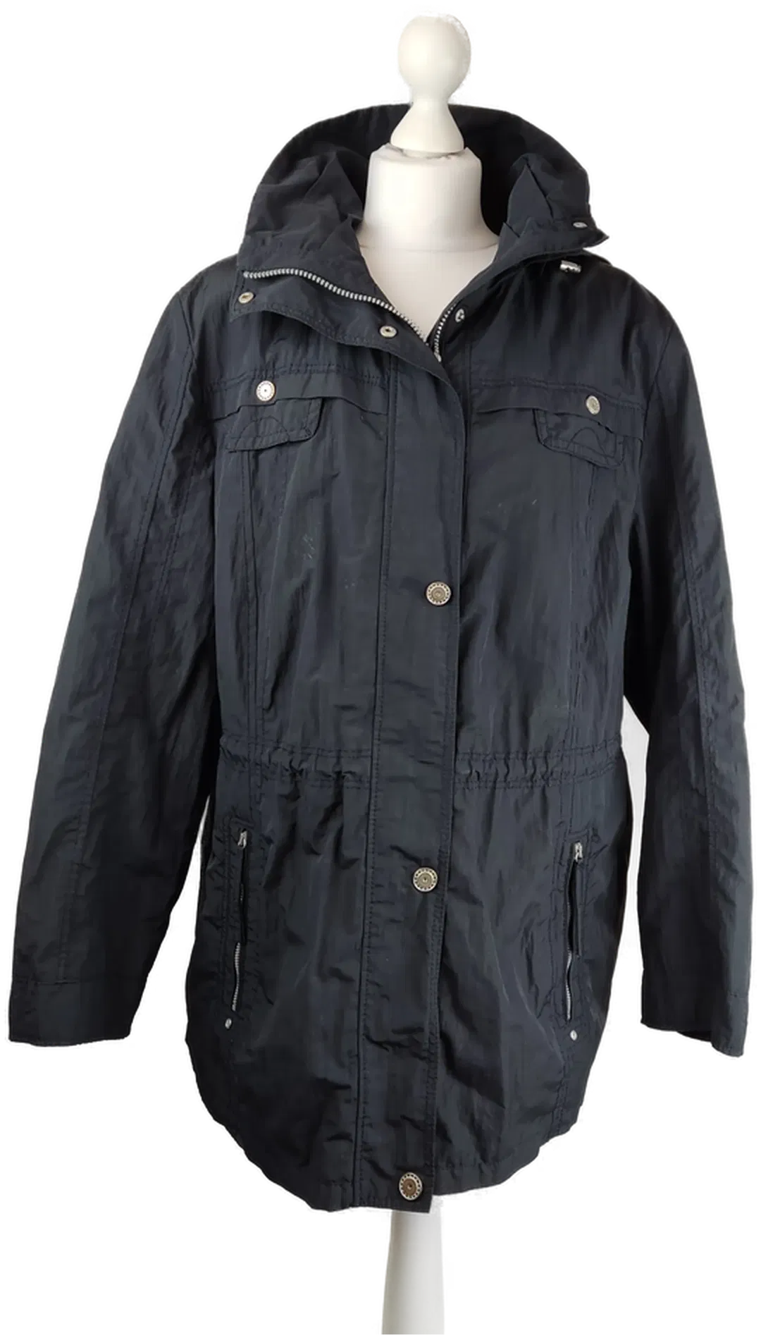 Damen Übergangsjacke mit abnehmbarer Kapuze Lebek Polyester Gr.48 | Zeitloser Klassiker - Bild 1