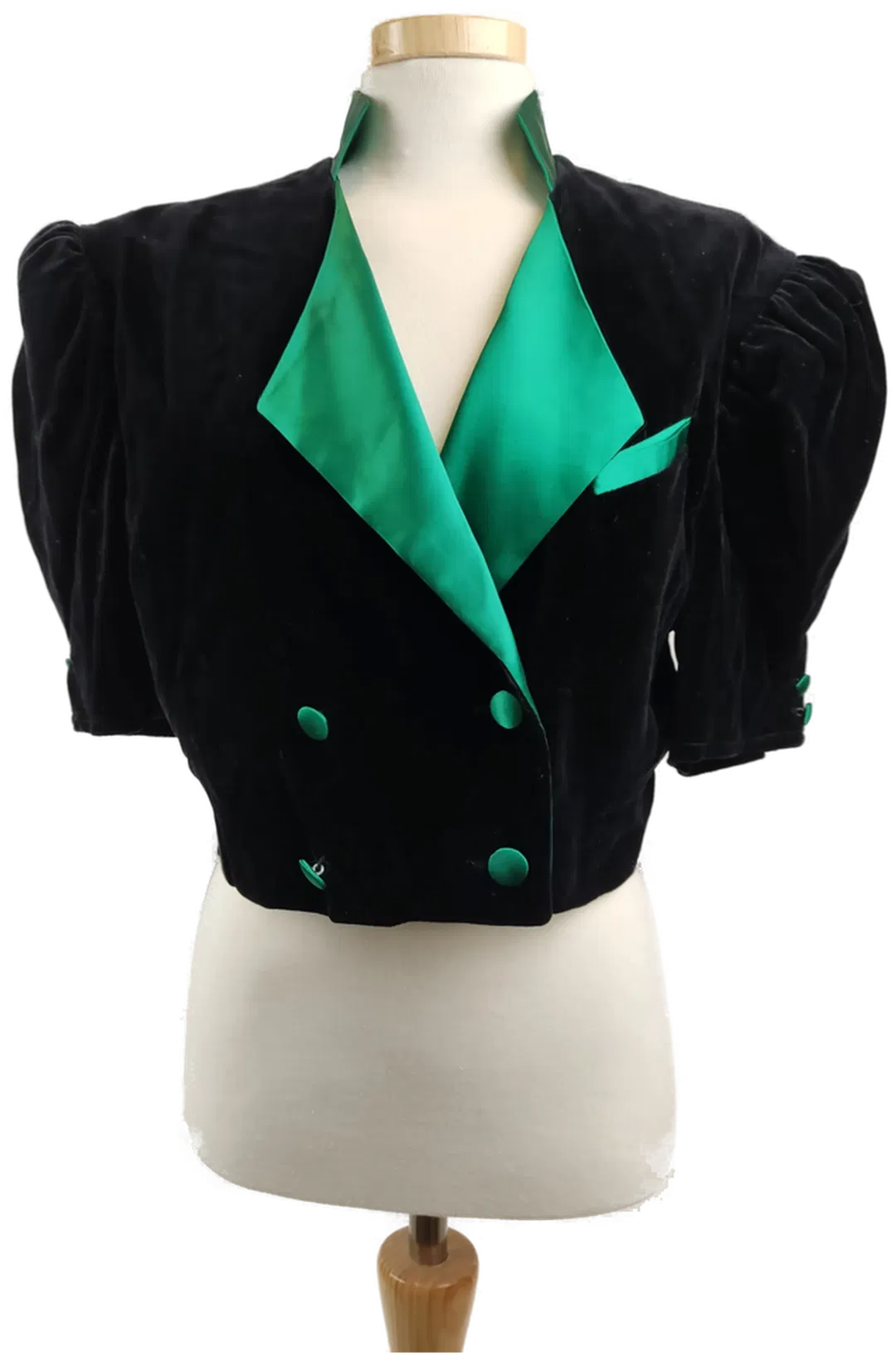 Suraboya Damenblazer schwarz- grün- 40/L - Bild 4